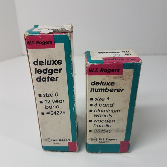 Vintage W.T Roger's Deluxe Stamp Set - Picture 4 of 12